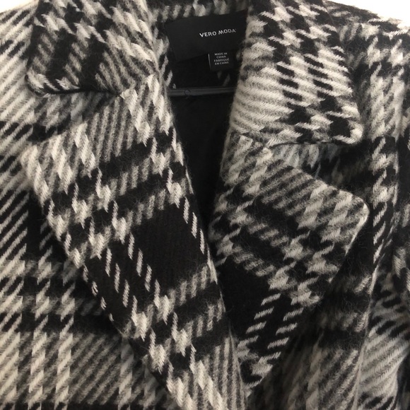 Plaid Wool Blend Coat - Picture 2 of 3